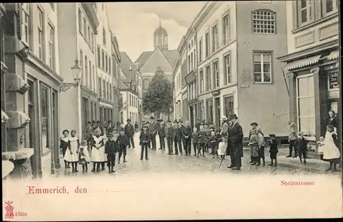 Ak Emmerich am Niederrhein, Steinstraße