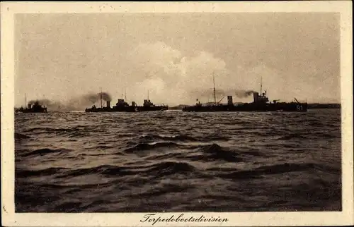 Ak Deutsches Kriegsschiff, Torpedobootsdivision