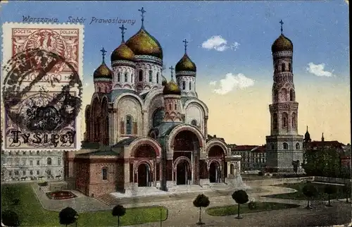 Ak Warszawa Warschau Polen, Alexander-Newski-Kathedrale