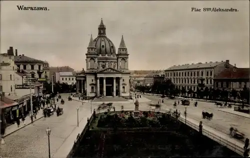 Ak Warszawa Warschau Polen, Plac Swaty Aleksandra