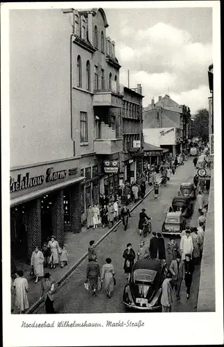 Ak Wilhelmshaven in Niedersachsen, Lichthaus Harms, Markt Straße