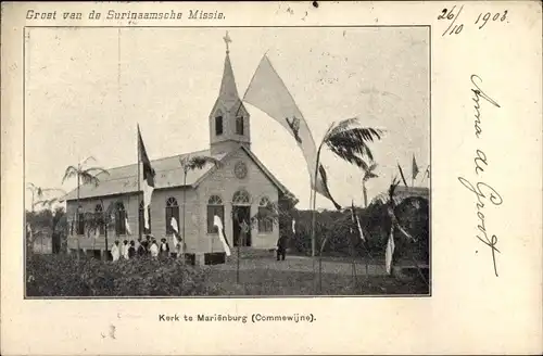 Ak Suriname, Kerk te Marienburg, Surinaamsche Missie