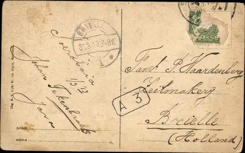 Ak Soerabaja Surabaya Java Indonesien, Straßenpartie, Passanten