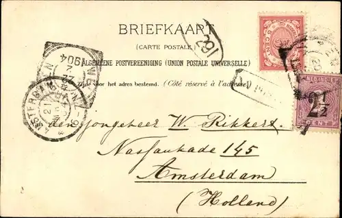 Ak Semarang Indonesien, Uitzicht Karang tengah naar Bodjong