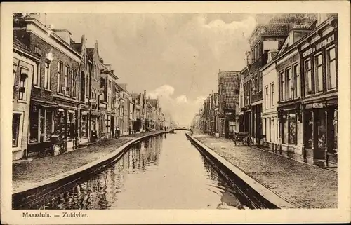 Ak Maassluis Südholland, Zuidvliet