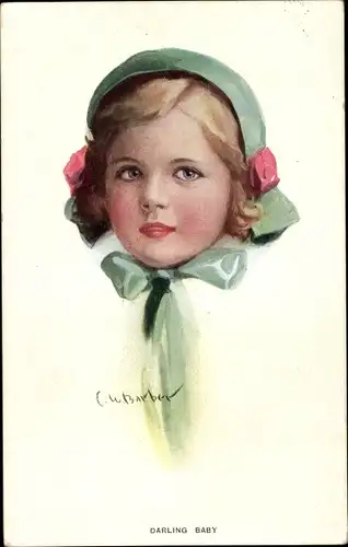 Künstler Ak Barber, Court, Darling Baby, Portrait eines jungen Mädchens