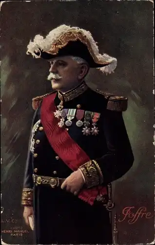 AK-General Joseph Joffre, Porträt