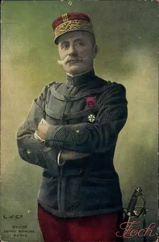 Ak Französischer Marschall Ferdinand Foch