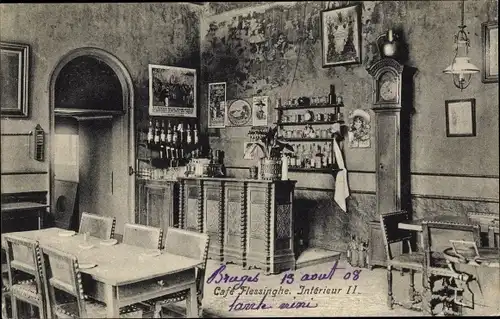 Ak Belgien, Café Flessinghe, Interieur II.