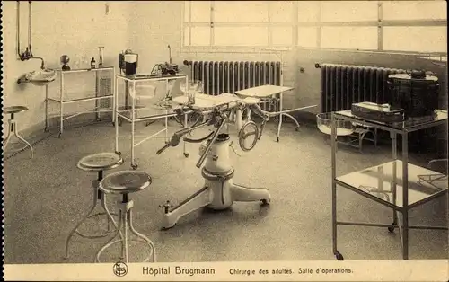 Ak Bruxelles Brüssel, Hôpital Brugmann, Chirurgie des adultes, Salle d&#39;opérations
