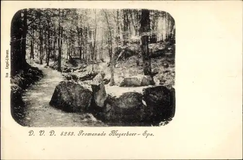 Ak Spa Wallonie Lüttich, Promenade Meyerbeer