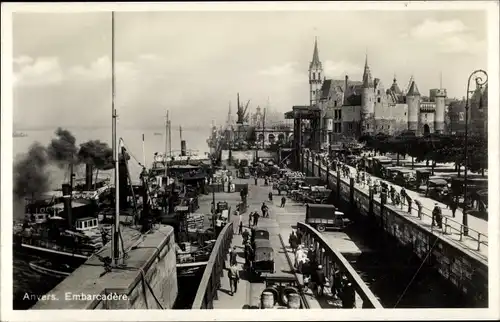 Ak Antwerpen Antwerpen Flandern, Anlegestelle