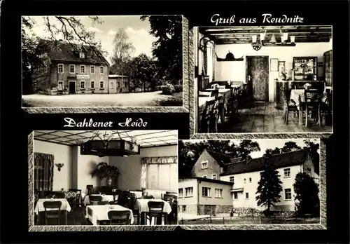 Ak Reudnitz Cavertitz in Sachsen, Dahlener Heide, Gasthof Reudnitz