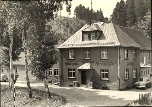 Ak Stützengrün im Erzgebirge Sachsen, Gasthaus Stollmühle