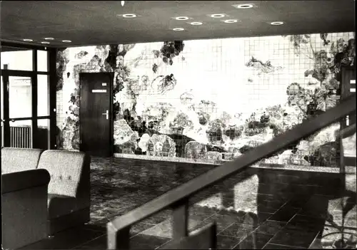 Ak Ostseebad Zinnowitz Usedom, Feriendienst IG Wismut, Meerwasserhallenbad, Eingangshalle