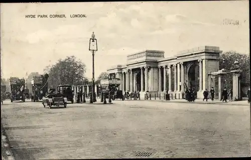 Ak London City England, Hyde Park Corner