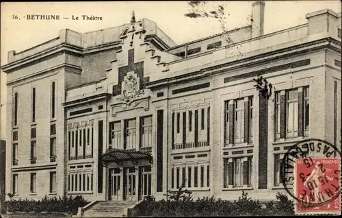 Ak Béthune Pas de Calais, Das Theater