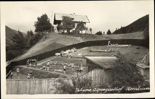 Ak Schwaz in Tirol, Arzberg, Alpengasthof Hochbrunn