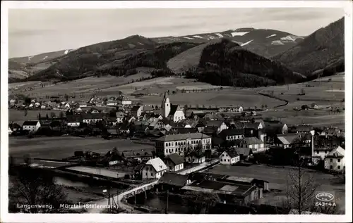 Ak Langenwang im Mürztal Steiermark, Gesamtansicht