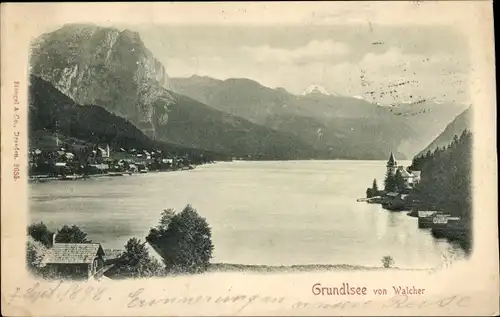 Ak Grundlsee Steiermark, Von Walcher