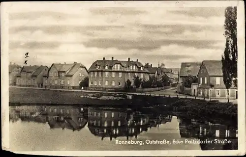 Ak Ronneburg in Thüringen, Oststraße Ecke Paitzdorfer Straße