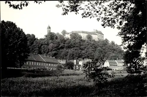 Foto Ak Greiz im Vogtland, Blick zum Schloss