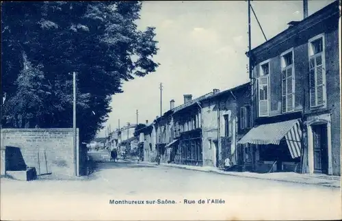 Ak Monthureux sur Saone Lothringen Vosges, Rue de l'Allée