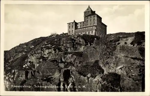 Ak Szklarska Poręba Schreiberhau Schlesien, Schneegrubenbaude, Schronisko nad Śnieżnymi Kotłami