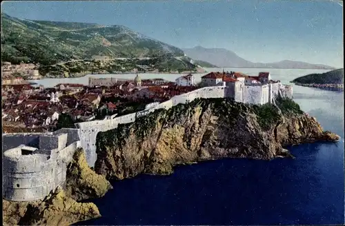 Ak Ragusa Dubrovnik Kroatien, Panorama