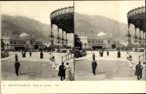 Stereo Ak Monte Carlo Monaco, Place du Casino