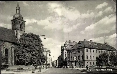 Ak Erfurt in Thüringen, Karl-Marx-Platz, Kirche