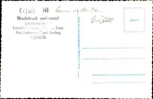 Ak Erfurt in Thüringen, Anger, Hauptpost