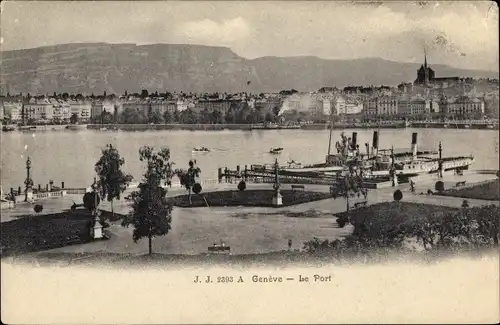 Ak Genf Genf Schweiz, Le Port