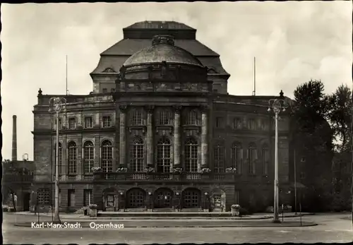 Ak Karl Marx Stadt Chemnitz in Sachsen, Opernhaus