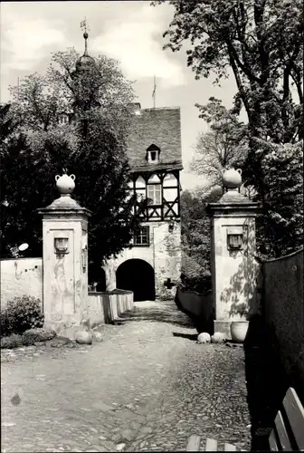 Ak Burgk Schleiz in Thüringen, Schloss Burgk an der Saale, Amtshaus