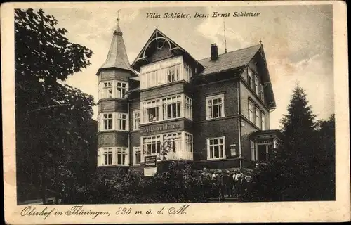 Ak Oberhof im Thüringer Wald, Villa Schlüter
