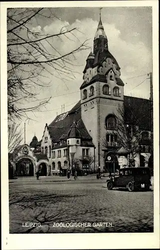 Ak Leipzig in Sachsen, Zoologischer Garten