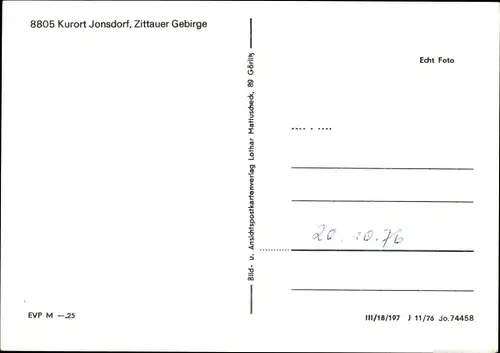 Ak Jonsdorf in Sachsen, HOG Gondelfahrt, Außenansicht, Sitzbänke