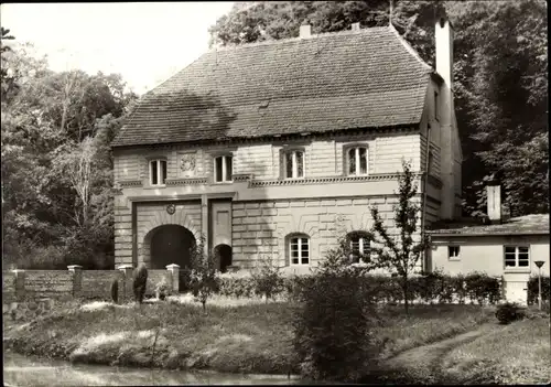 Ak Mirow in Mecklenburg, Torhaus, Eingang zur Schlossinsel