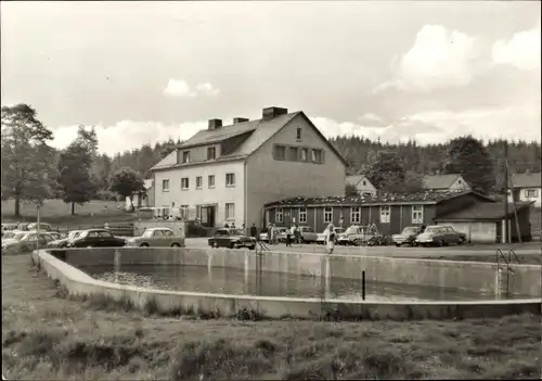 Ak Bad Liebenstein Thüringen, Waldgaststätte Krätzersrasen