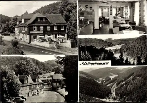 Ak Klettigshammer Wurzbach, Sormitzgrund, Konsumgaststätte Zum Sormitztal, Straßenansicht