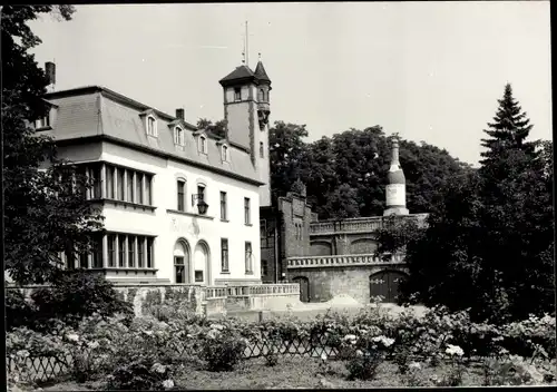 Foto Ak Freyburg an der Unstrut Sachsen Anhalt, Sektkellerei, Garten