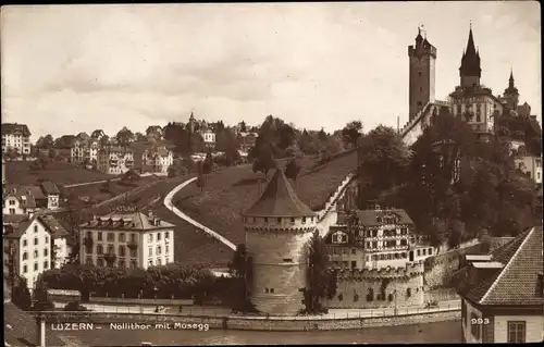 Ak Luzern Stadt Schweiz, Musegg, Nöllithor