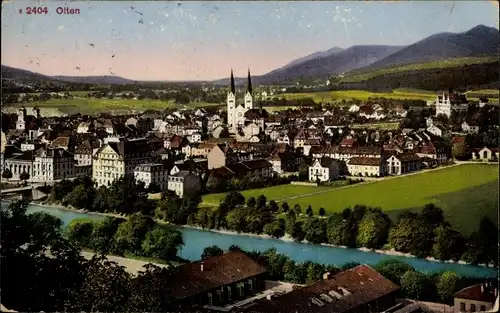 Ak Olten Kanton Solothurn, Ortsansicht, Kirche