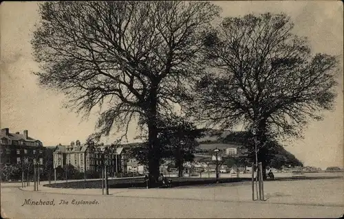 Ak Minehead Südwestengland, The Esplanade