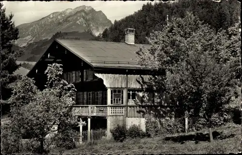 Ak La Tine Rossinière Kanton Waadt, Chalet du Closalet