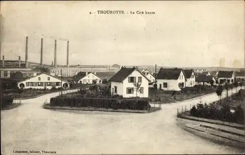 Ak Thourotte Oise, La Cite haute