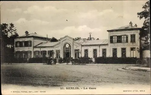 Ak Senlis-Oise, La Gare