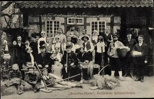 Ak Schmalförden Ehrenburg Niedersachsen, Schulten Marie, Dorfbühne