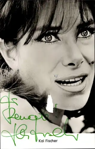 Ak Schauspielerin Kai Fischer, Portrait, Autogramm